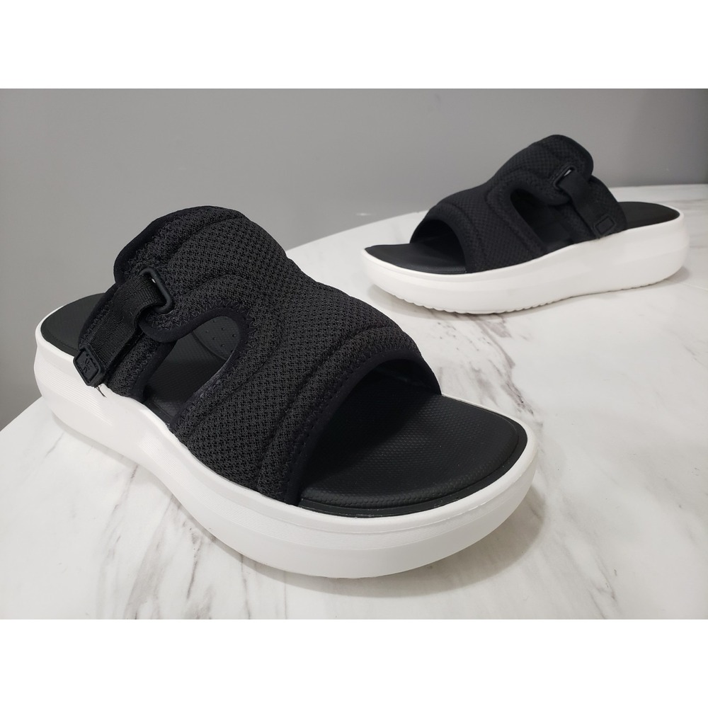 VERY CLEAN BEEN TRIED ON SIZE 7 Clarks Women's Solevana Mist Wedge Sandals Black